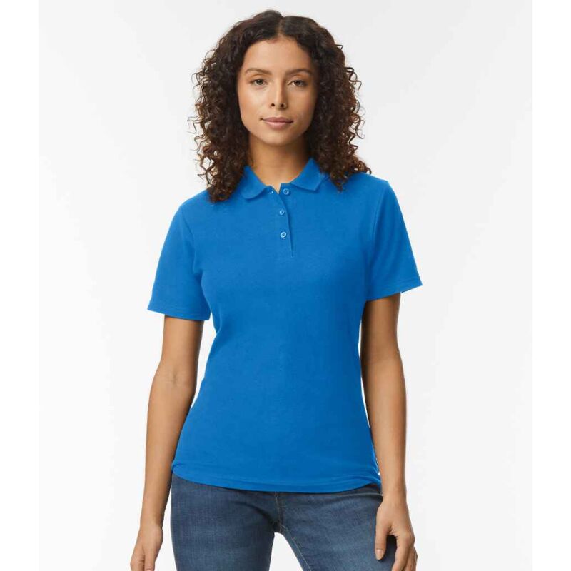 Gildan Ladies SoftStyle® Double Piqué Polo Shirt Thumbnail